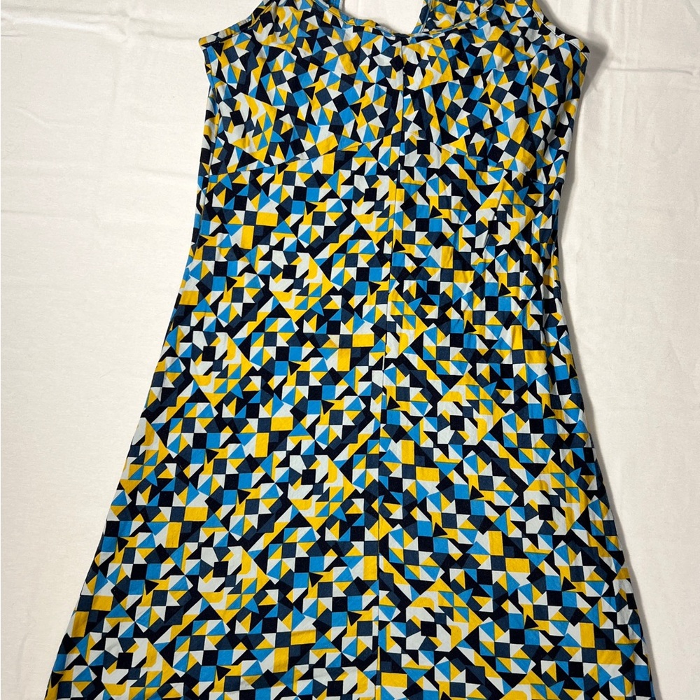 Patagonia Geometric Mini Dress - Blue, Yellow, Black